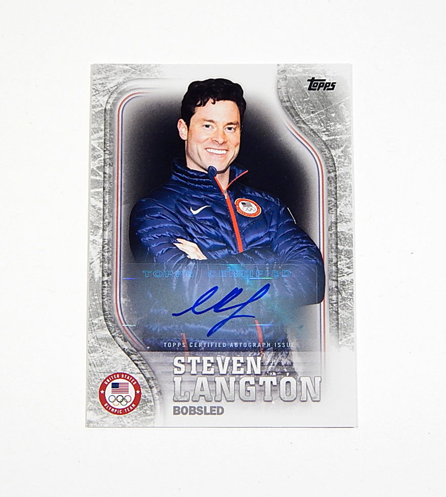 2018 Topps U.S. Olympic Team Autographs Silver Steven Langton #US-10 Auto /50