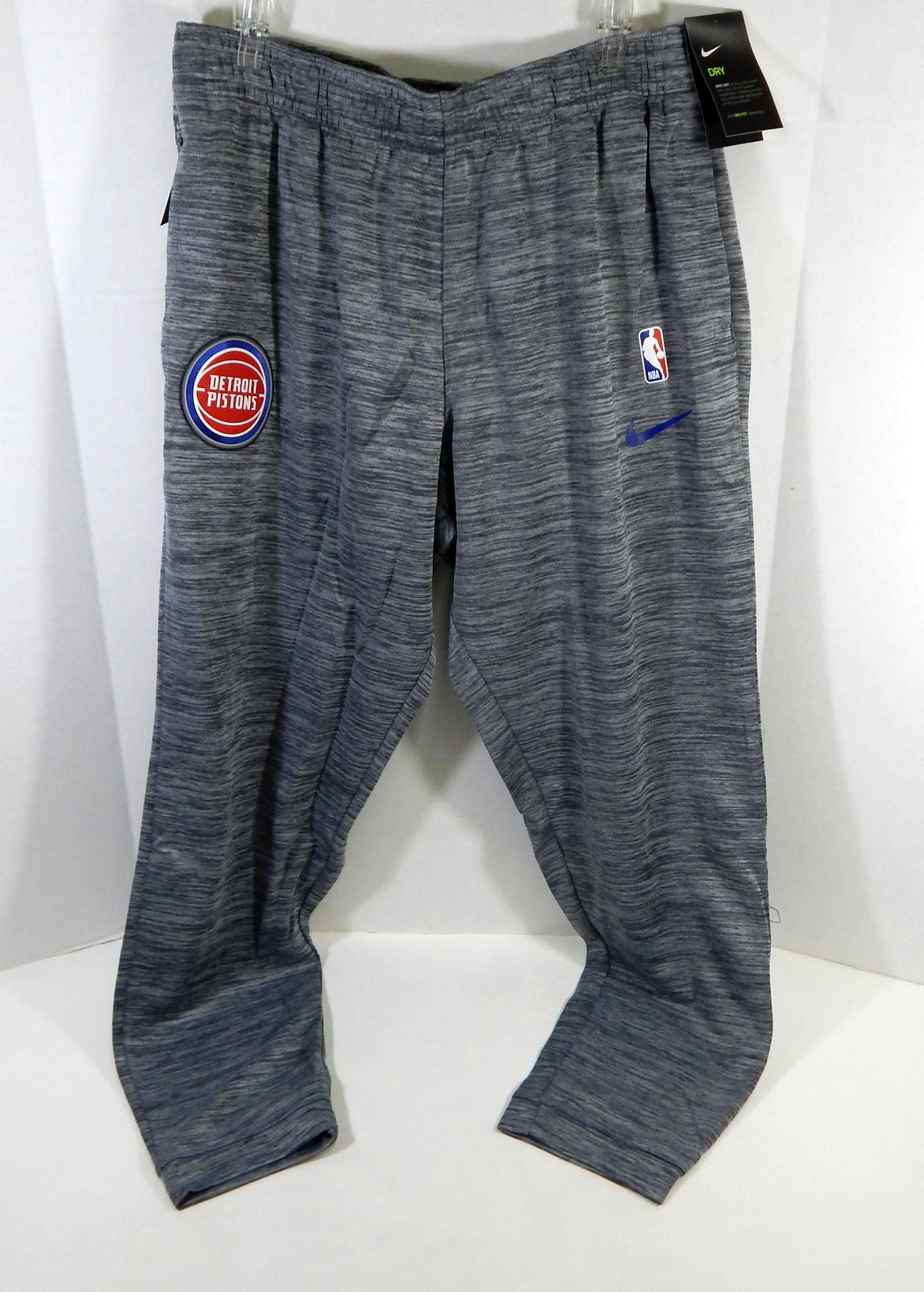 New NBA 2018-19 Detroit Pistons Team Issued Grey Practice Sweatpants XLT NWT 27S