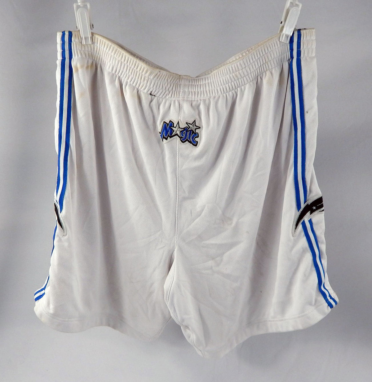 2002-06 Orlando Magic #5 Game Used White Basketball Shorts Size 46 56 Pic2