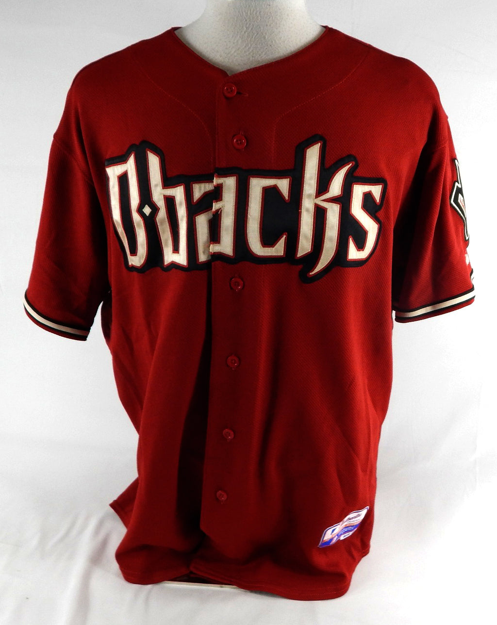 2009 Arizona Diamondbacks Conor Jackson #34 Game Used Red Jersey 48 334