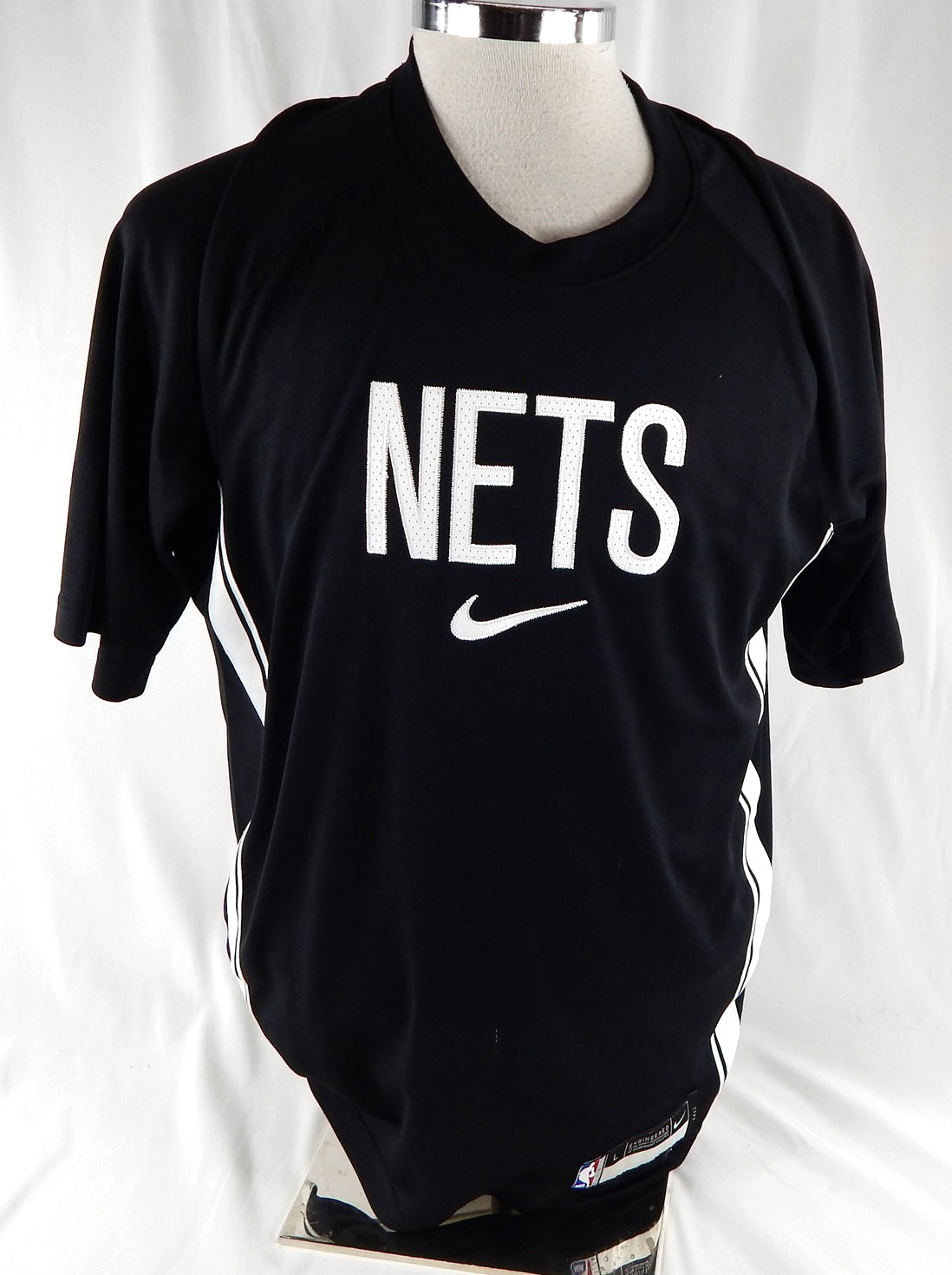 2025-26 Brooklyn Nets Egor Demin #8 Game Used Black Shooting Shirt L 996