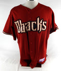 2007 Arizona Diamondbacks Tony Pena #56 Game Used Red Jersey 50 335