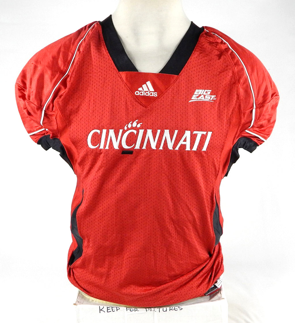 2010 Cincinnati Bearcats Blank Game Issued Red Jersey 42 DP77897