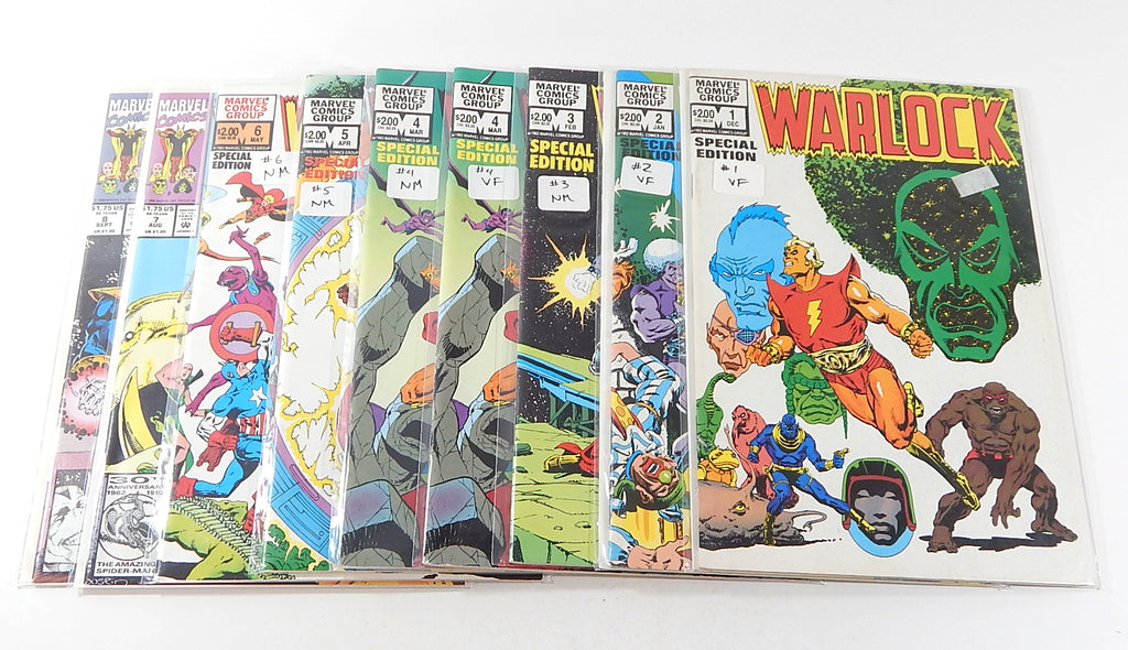Warlock Vol 2 #1 2 3 4 5 6 7 8 Comic Book Lot Run Marvel 1982 VF/NM Jim Starlin
