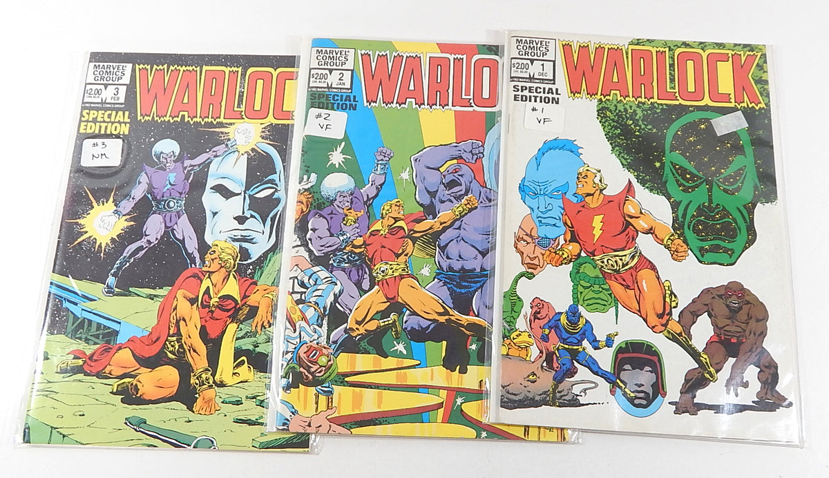 Warlock Vol 2 #1 2 3 4 5 6 7 8 Comic Book Lot Run Marvel 1982 VF/NM Jim Starlin Pic2