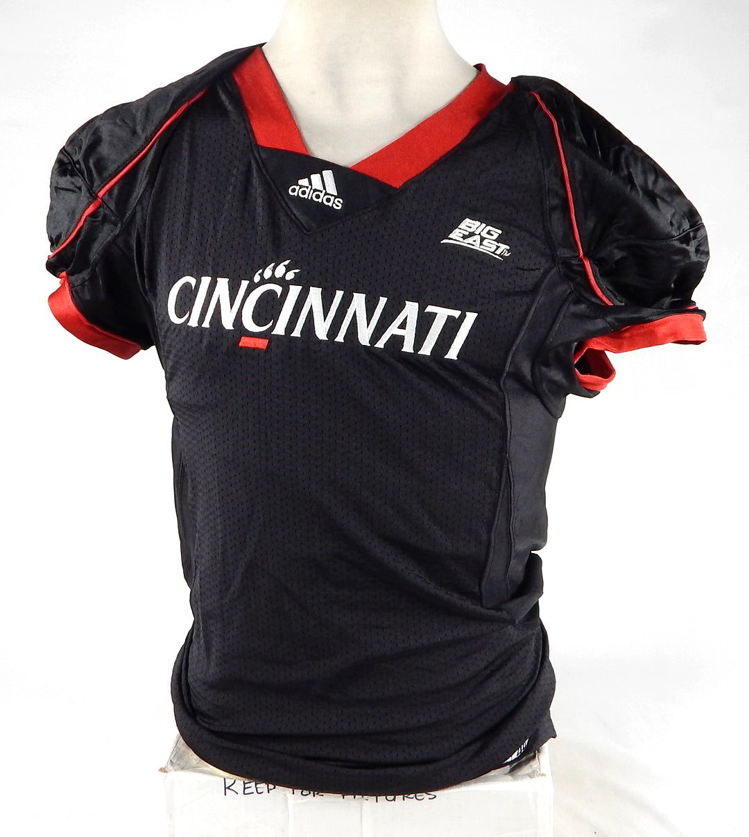 2010 Cincinnati Bearcats Blank Game Issued Black Jersey 40 898