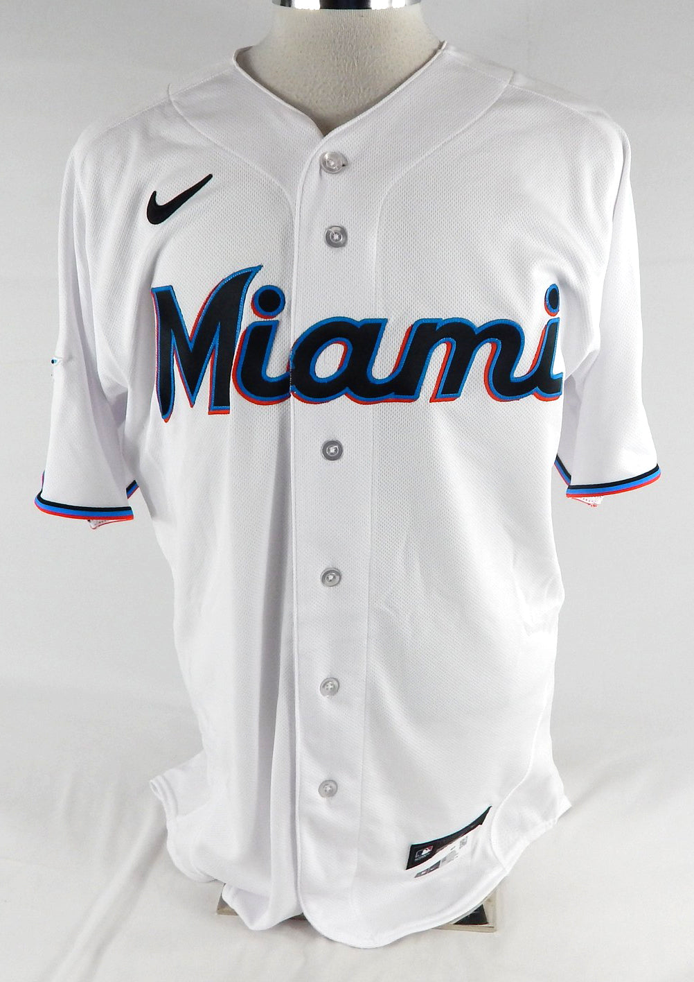 2023 Miami Marlins Jesus Luzardo #44 Game Issued White Jersey 44 150