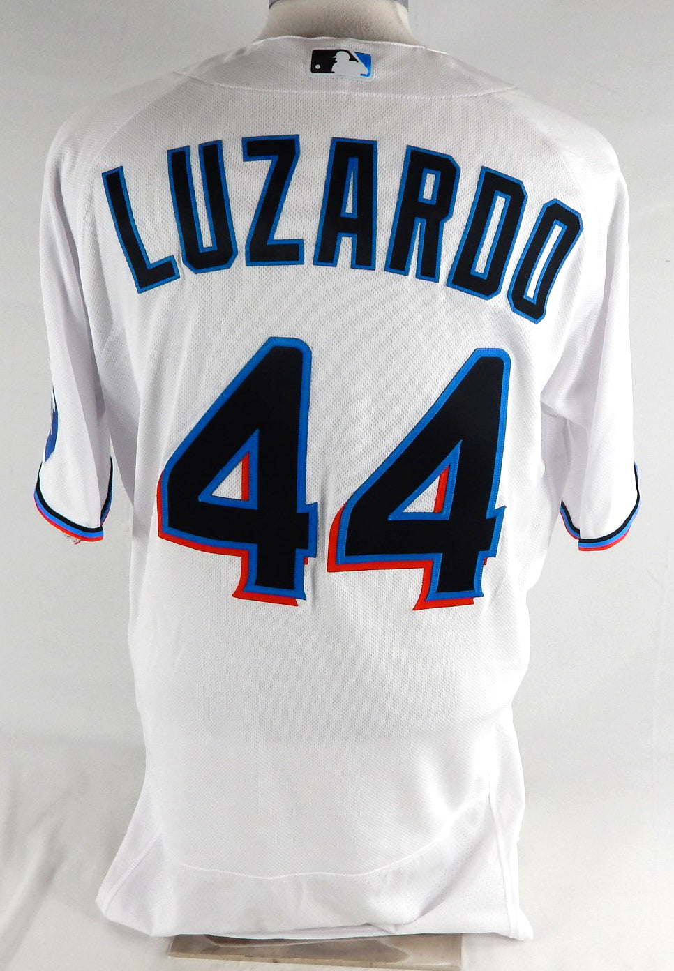 2023 Miami Marlins Jesus Luzardo #44 Game Issued White Jersey 44 150 Pic2