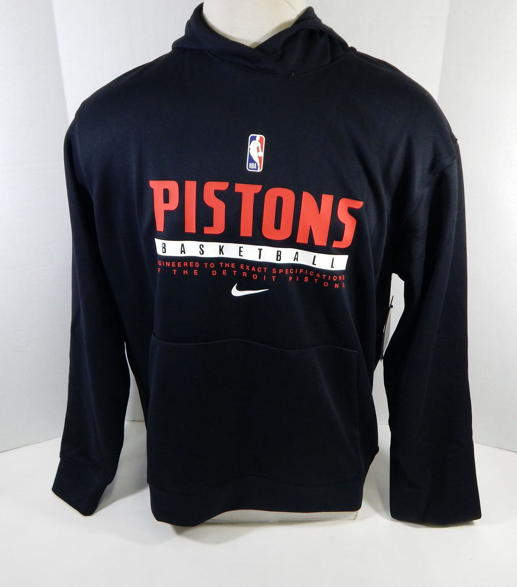 New NBA 2020-21 Detroit Pistons Player Team Issued Black Hoodie XLT NWT 31S