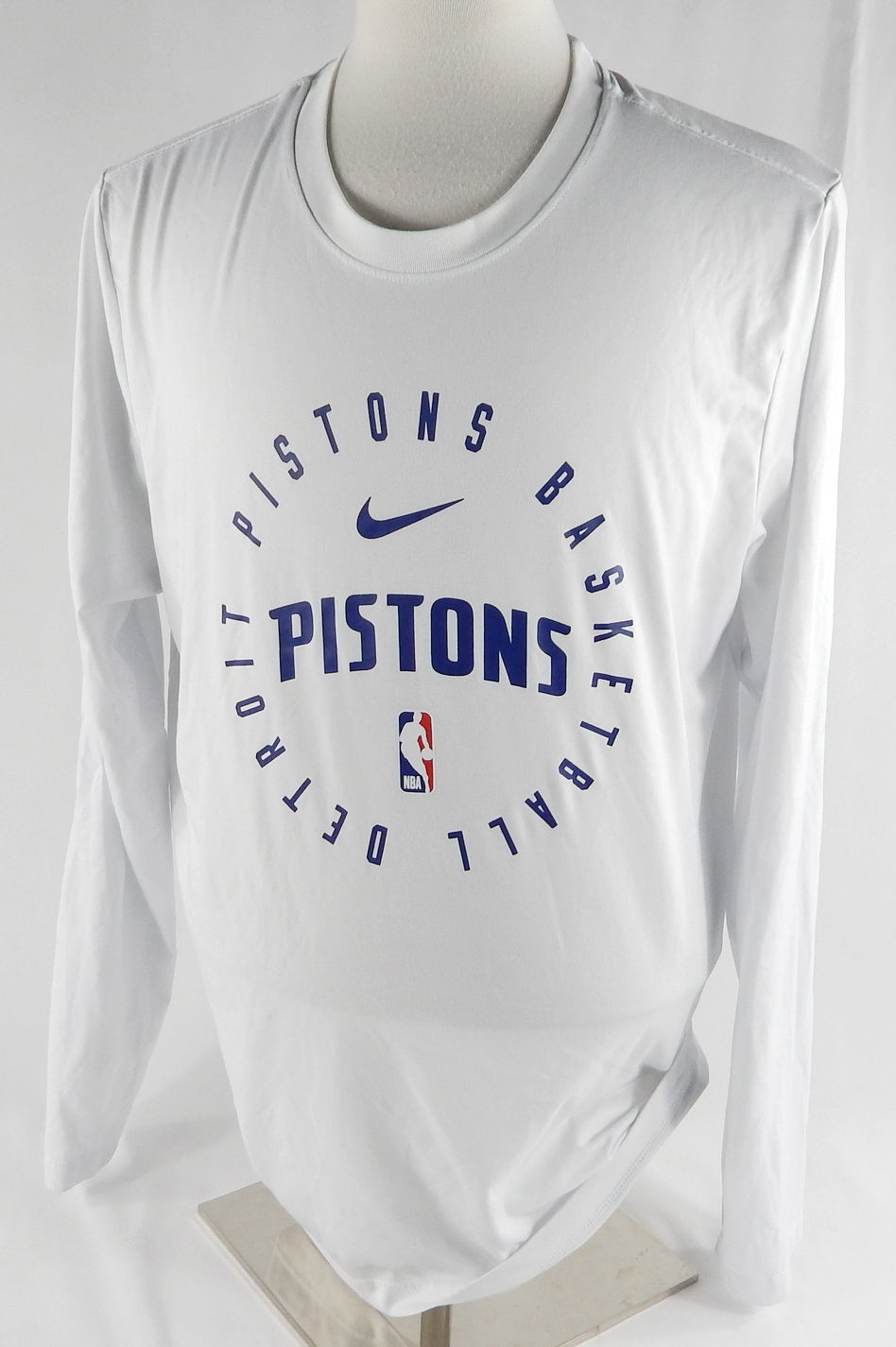 2024-25 Detroit Pistons #0 Game Used White Training T-Shirt XL 267