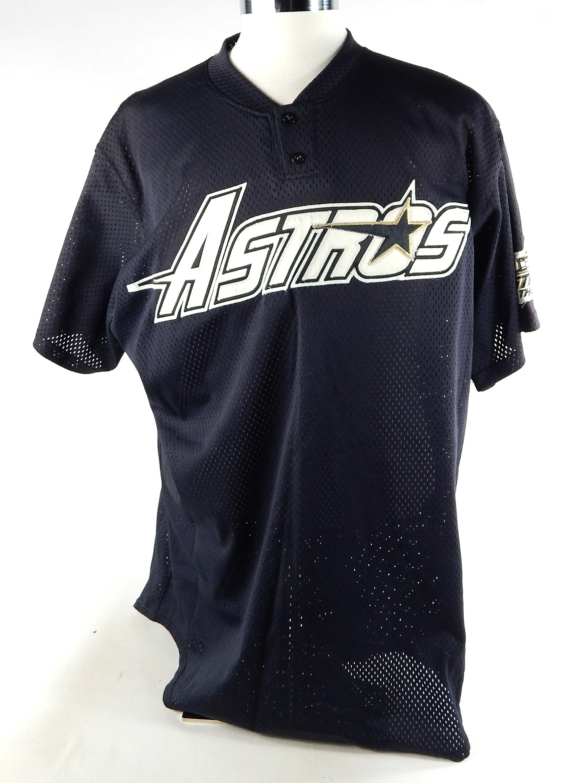 1990s Houston Astros Tim Hamulack #37 Game Used Black Jersey Batting Practice 8