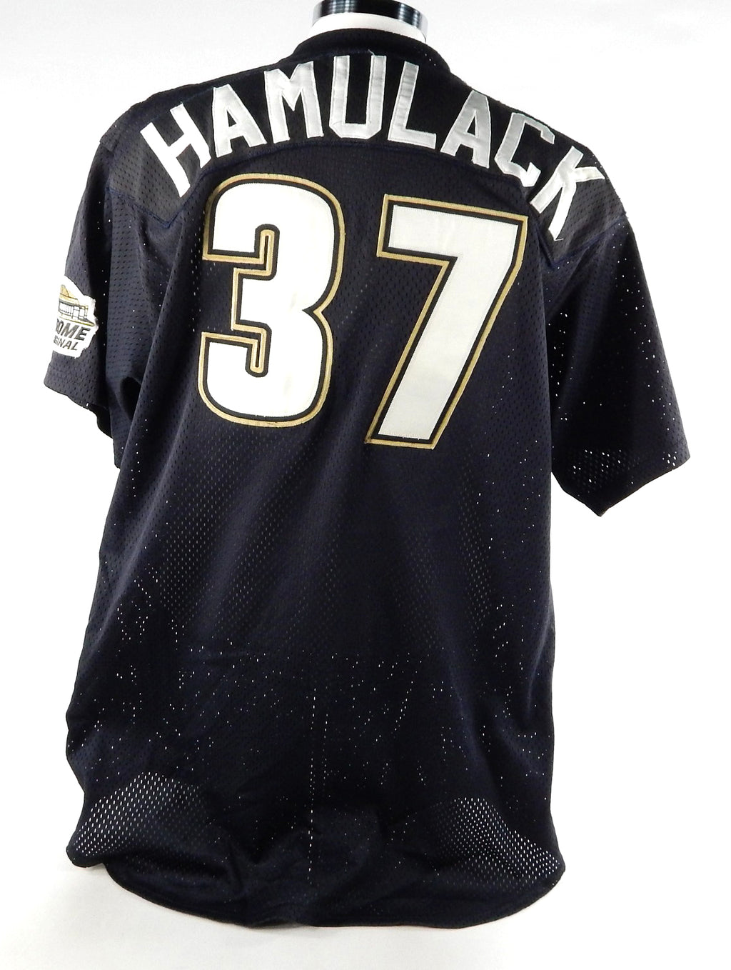 1990s Houston Astros Tim Hamulack #37 Game Used Black Jersey Batting Practice 8 Pic2