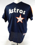 1990s Houston Astros #48 Game Used Navy Jersey BP Name Plate Stripped 44 209