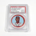 1963 Salada-Junket Hank Aaron #24 Coin PSA 8