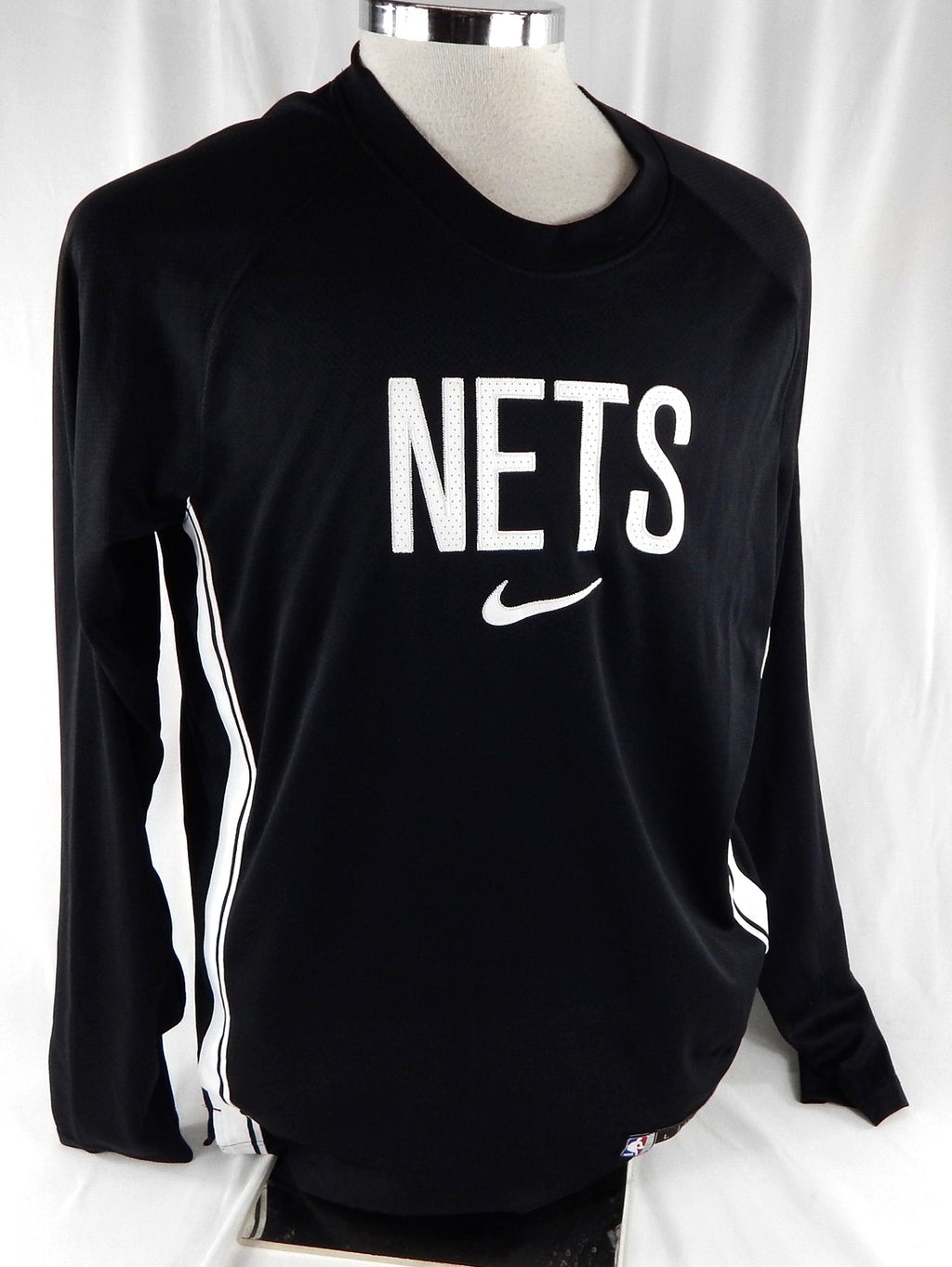 2025-26 Brooklyn Nets Tre Scott #13 Game Used Black Shooting Shirt L 001