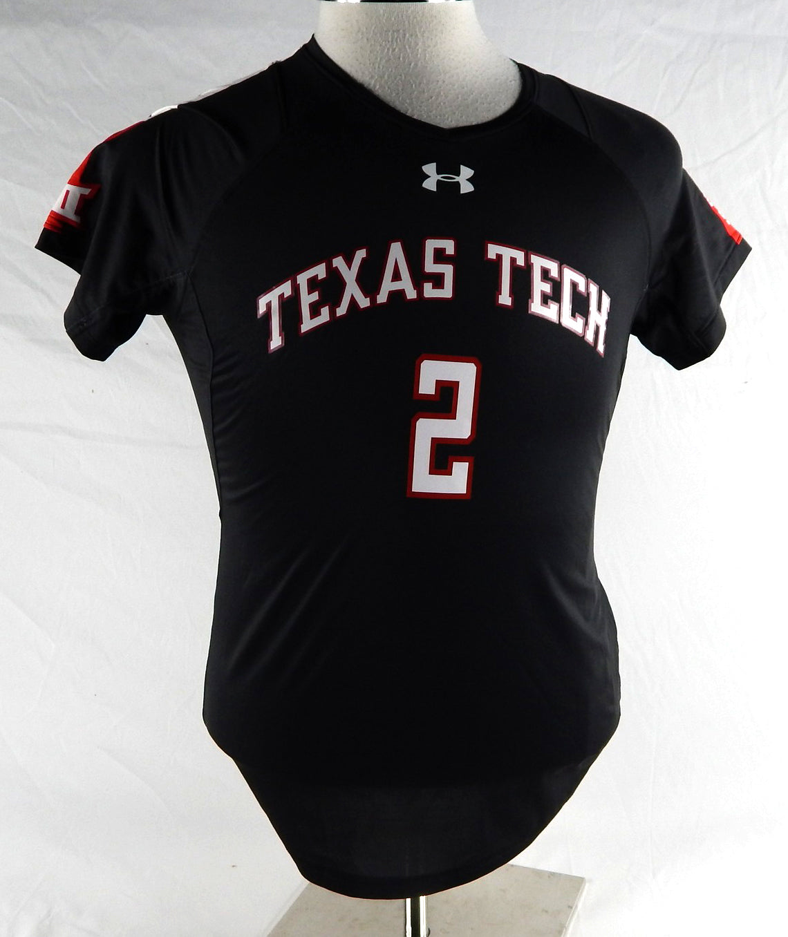 2018 Texas Tech Red Raiders #2 Game Used Black Jersey Womens Soccer M 179