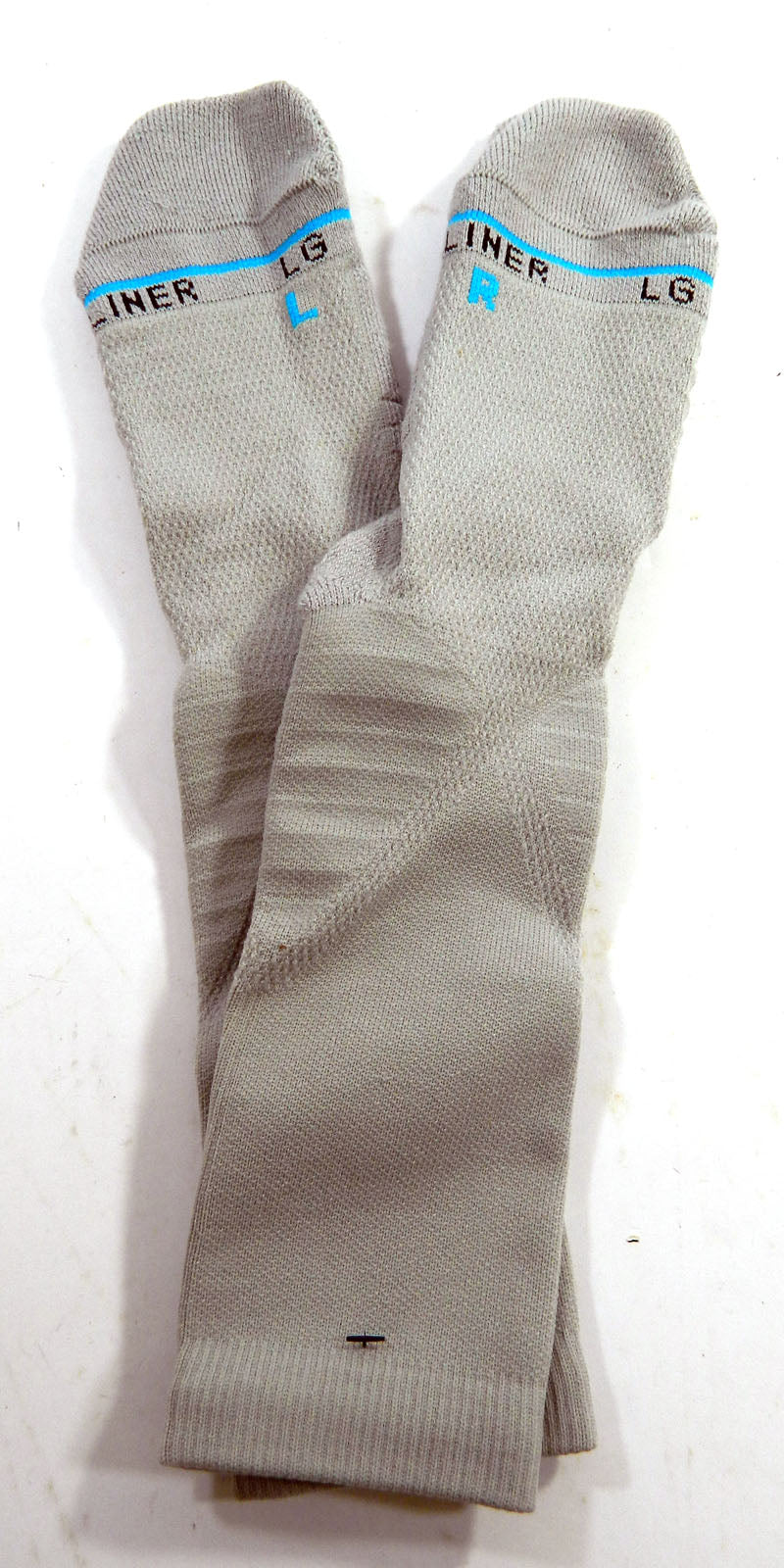 1-Pair NBA Team Issued Gray Liner Socks Crew L New
