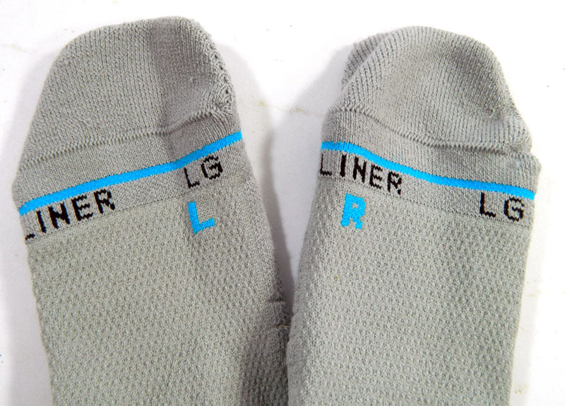 1-Pair NBA Team Issued Gray Liner Socks Crew L New Pic2