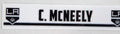 Los Angeles Kings Cade McNelly Game Used White Locker Nameplate DP69665