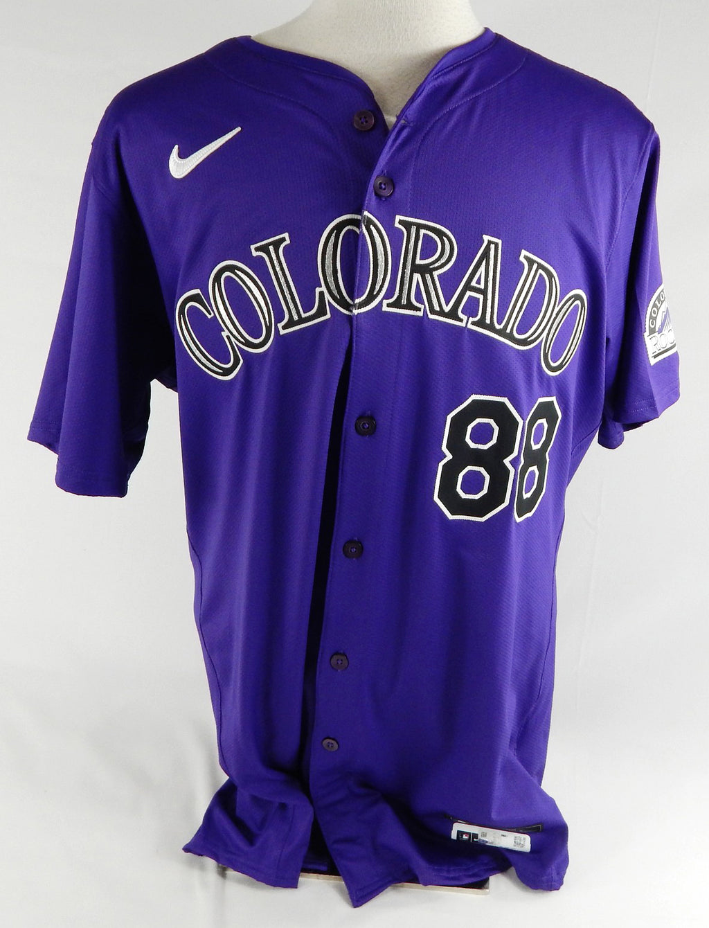 2024 Colorado Rockies Case Williams #88 Game Issued Purple Jersey 46 738