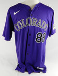 2024 Colorado Rockies Case Williams #88 Game Issued Purple Jersey 46 738