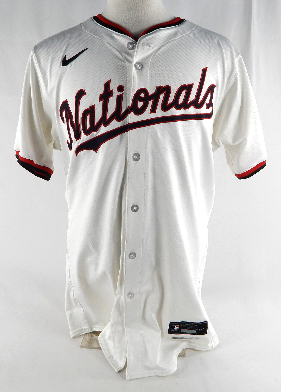 2024 Washington Nationals Jake Alu #39 Game Issued White Jersey 42 28