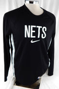 2025-26 Brooklyn Nets Malachi Smith #18 Game Used Black Shooting Shirt L 003