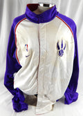 2003-04 Toronto Raptors Donyell Marshall #42 Game Used White Warm Up Jacket 7
