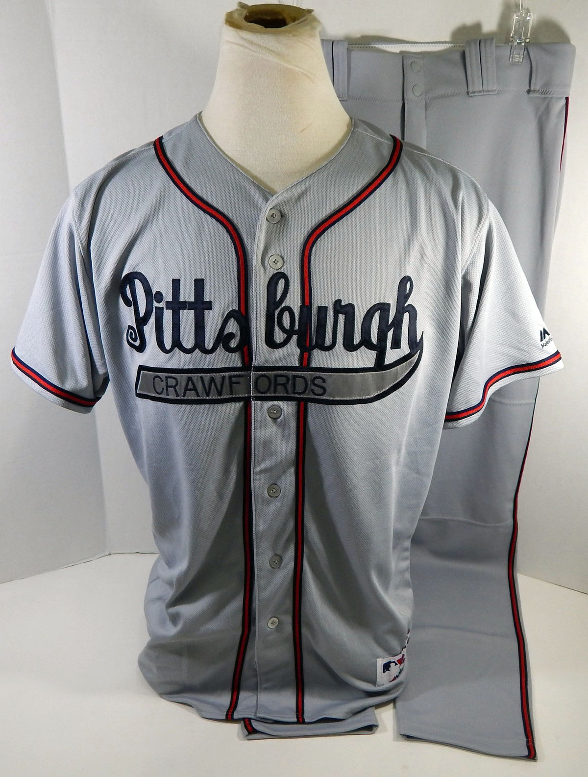 2019 Pittsburgh Pirates Crawfords Jung Ho Kang #16 Game Issued Grey Jersey Pant