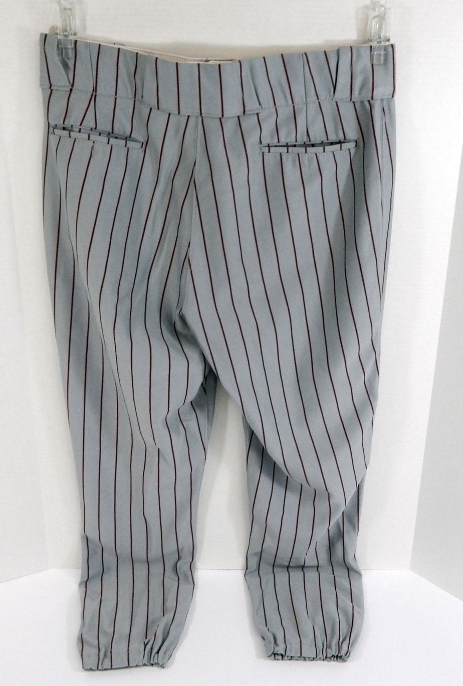 Alabama Crimson Tide #40 Game Used Grey Pinstripe Pants 38 DP31967 Pic2