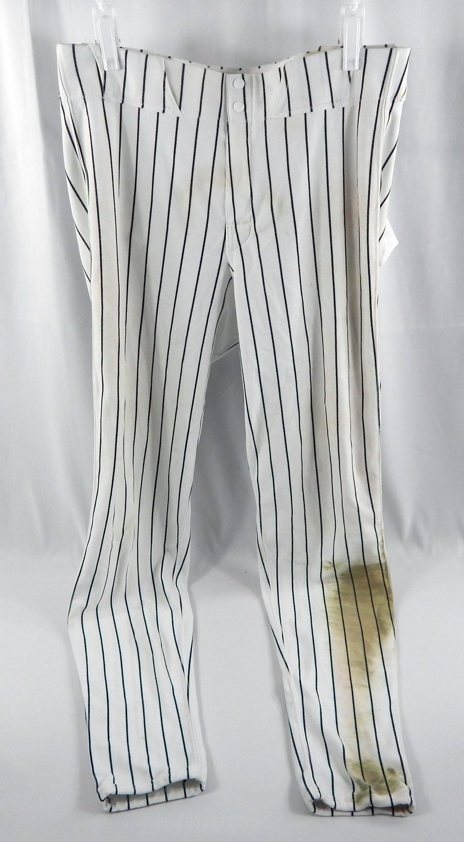 2024 New York Yankees Jon Berti #19 Game Issued Pos Used White Pants 33-3 98
