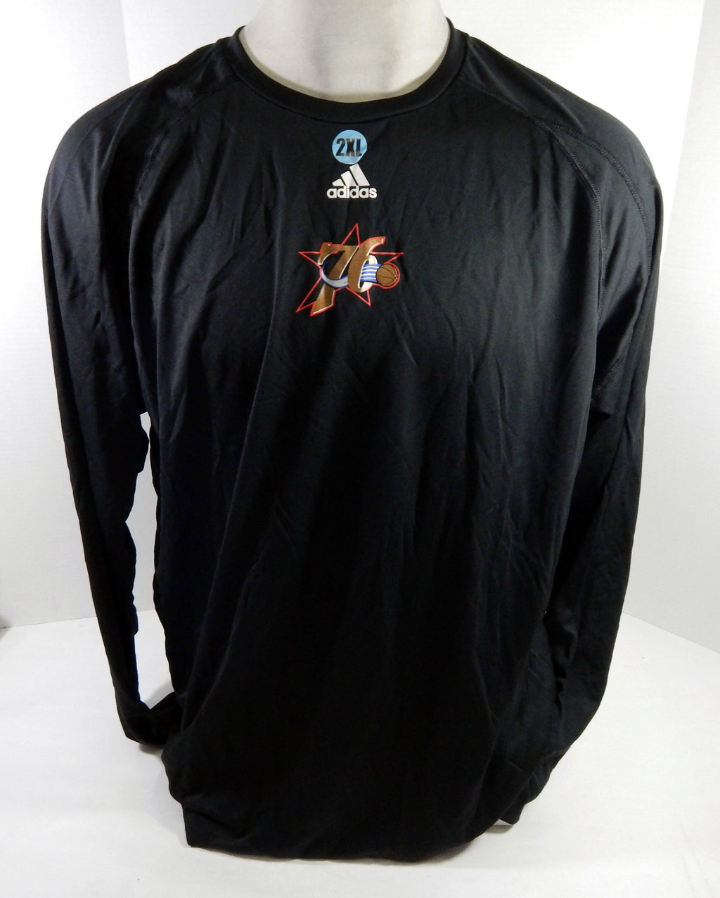 2000s Philadelphia 76ers Team Issued Black Long Sleeve Training Shirt 2XL 6
