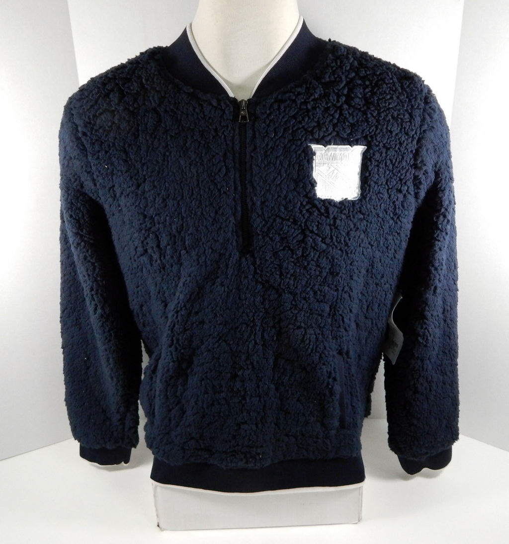 New Womens Ladies New York Rangers Sherpa Quarter Zip Pullover Jacket M NWT