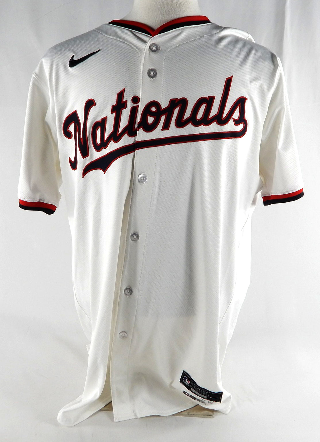 2024 Washington Nationals Jackson Rutledge #79 Game Issued White Jersey 48 034