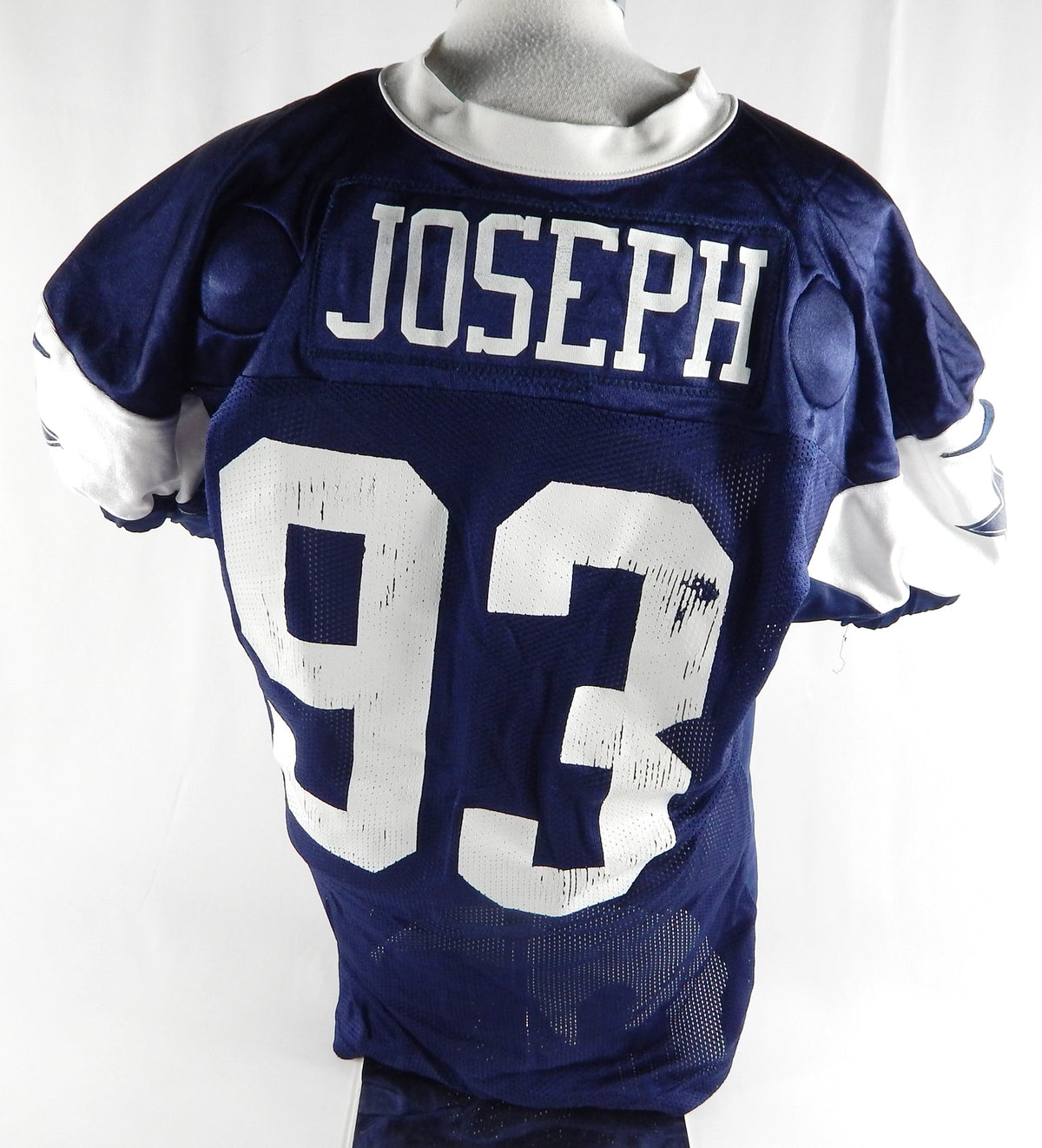 2024 Dallas Cowboys Linval Joseph #93 Game Used Blue Practice Jersey 56 731 Pic2