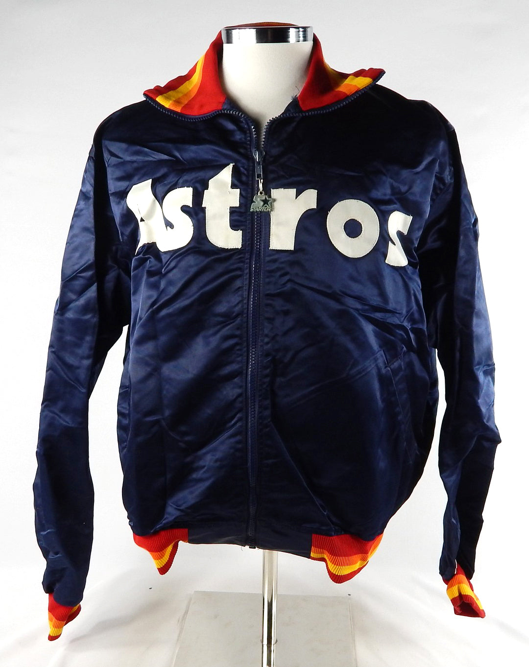 1990s Houston Astros Game Issued Navy Blue Jacket L 222