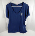 New Womens Ladies New York Rangers Logo Blue V-Neck T-Shirt 47 Brand XL NWT