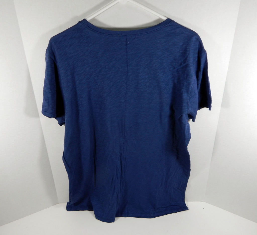 New Womens Ladies New York Rangers Logo Blue V-Neck T-Shirt 47 Brand XL NWT Pic2
