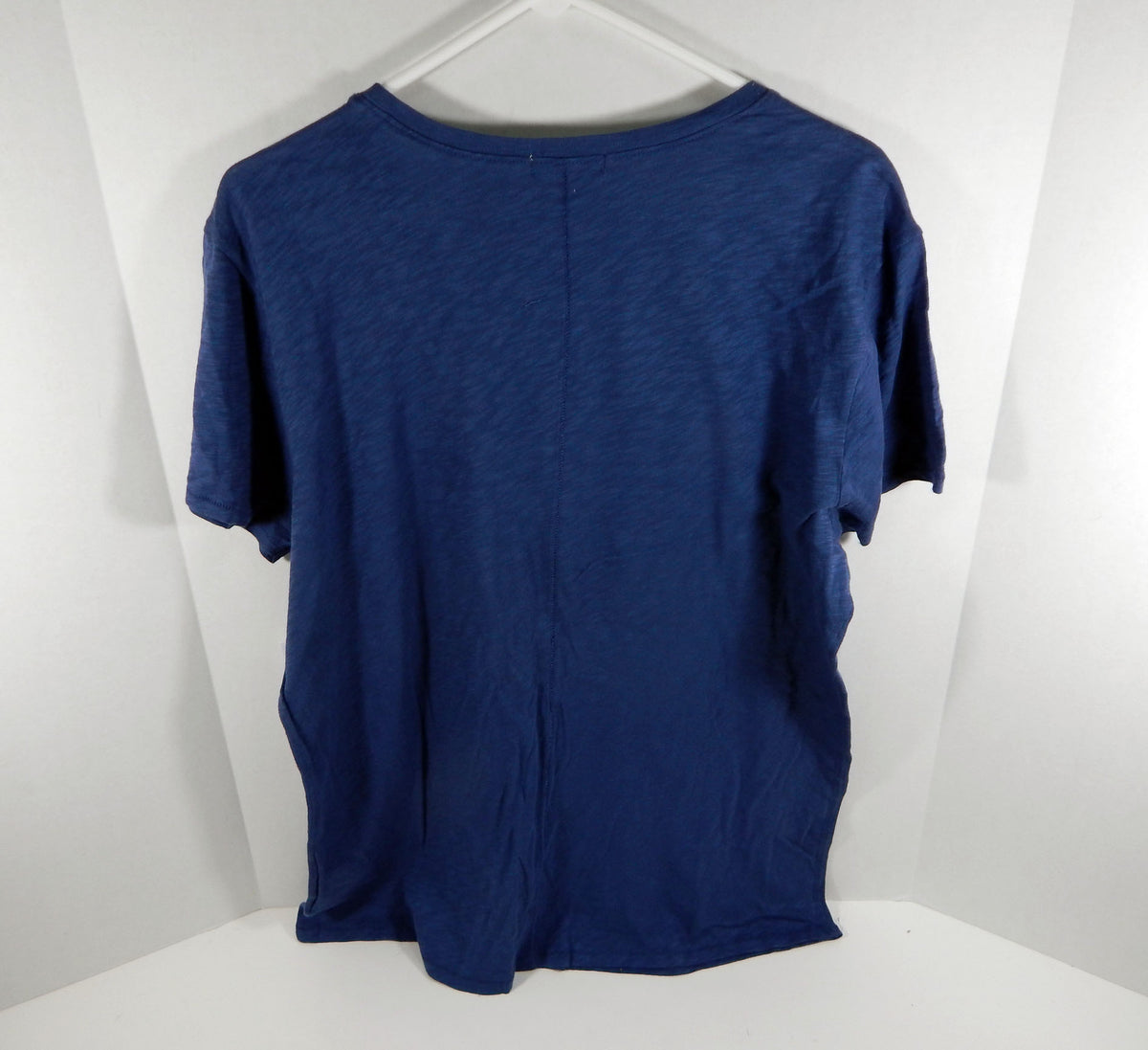 New Womens Ladies New York Rangers Logo Blue V-Neck T-Shirt 47 Brand XL NWT Pic2
