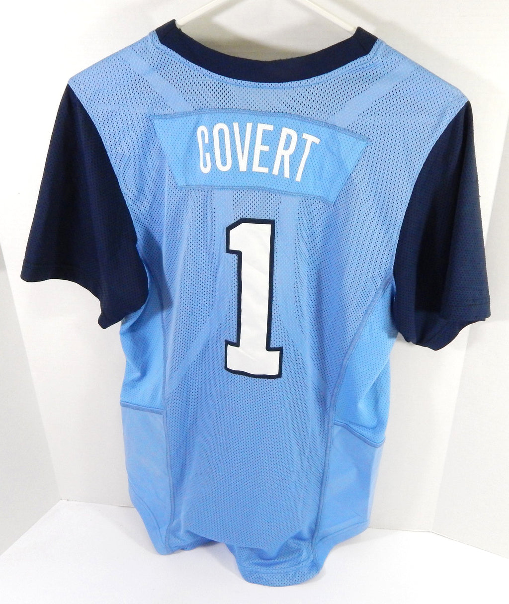 North Carolina Tar Heels UNC Elena Covert #1 Game Used Blue Jersey Softball M 6 Pic2