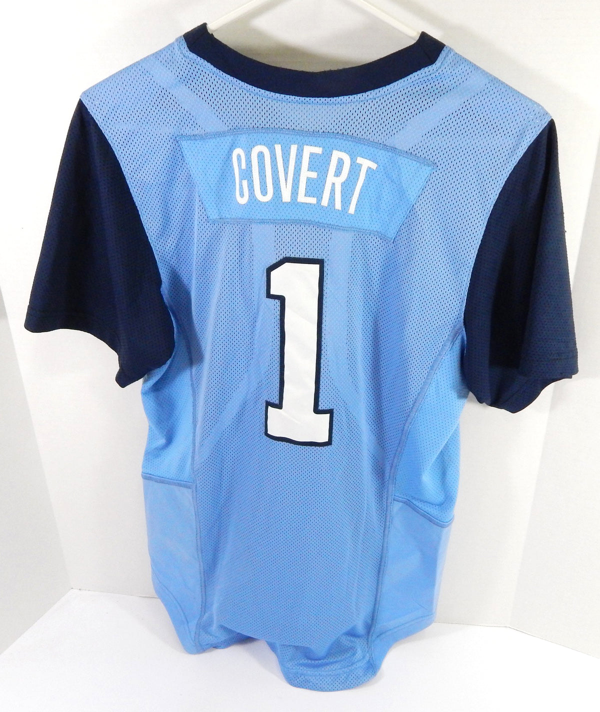 North Carolina Tar Heels UNC Elena Covert #1 Game Used Blue Jersey Softball M 6 Pic2