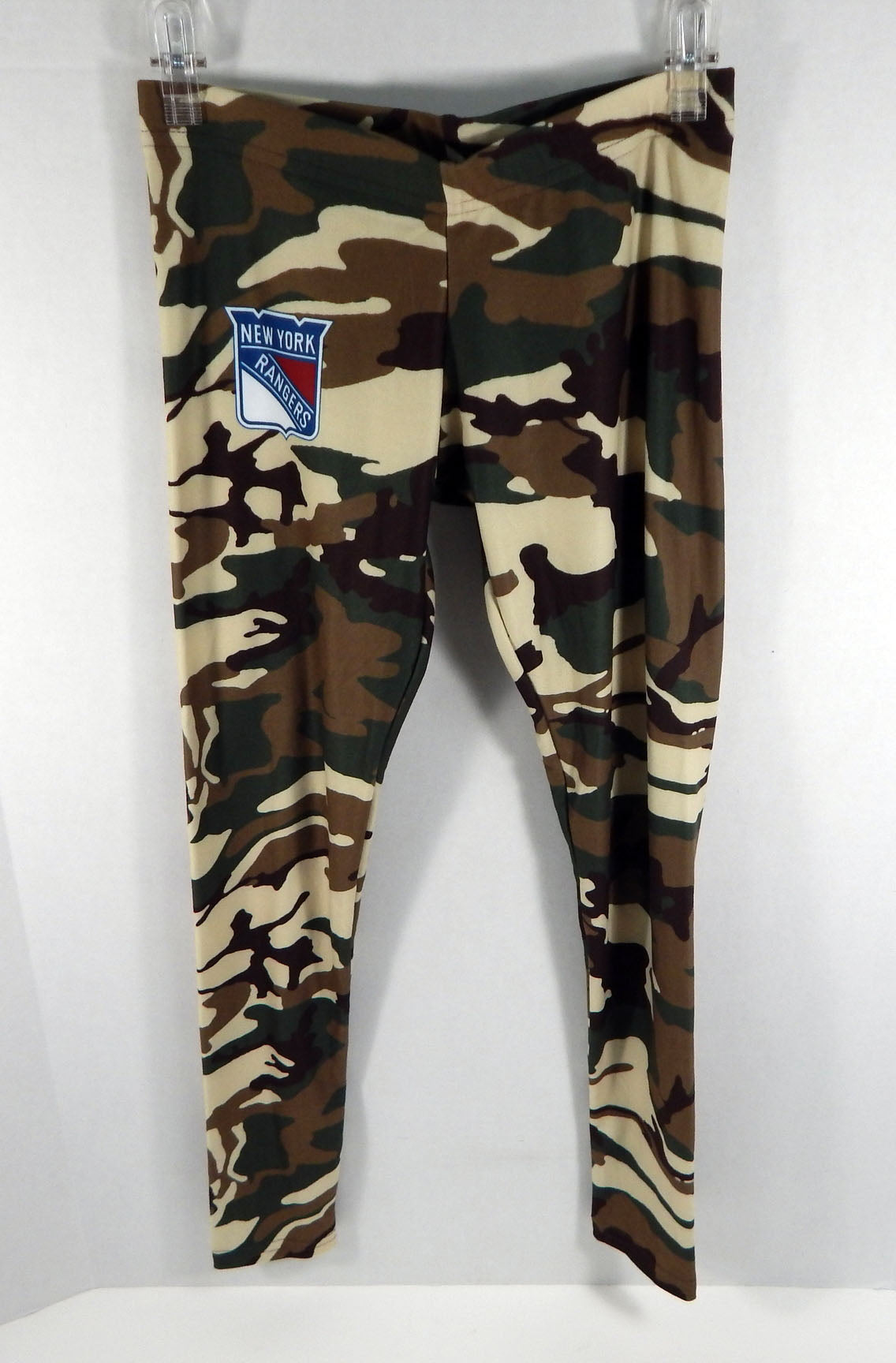 New Kids Girls New York Rangers Camo Camouflage Green Leggings XS NWT