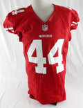 2012 San Francisco 49ers Phillip Wheeler #44 Game Issued Red Jersey 44 833