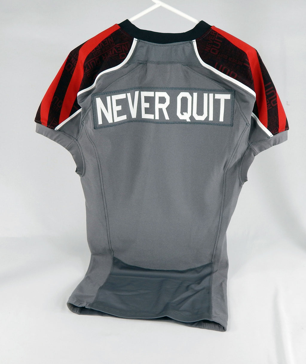2013 Texas Tech Red Raiders Blank Game Issued Grey Jersey Never Quit 44 DP66566 Pic2