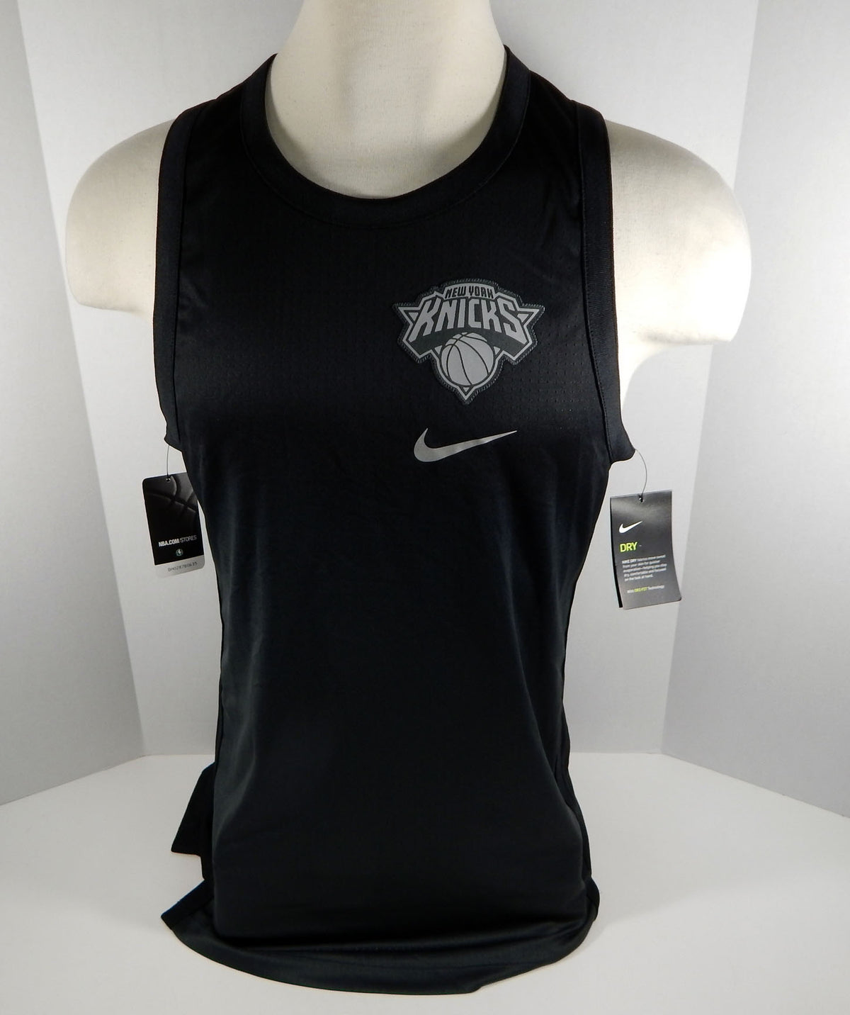 New Women Ladies New York Knicks Black Long Tank Top Jersey Nike S NWT