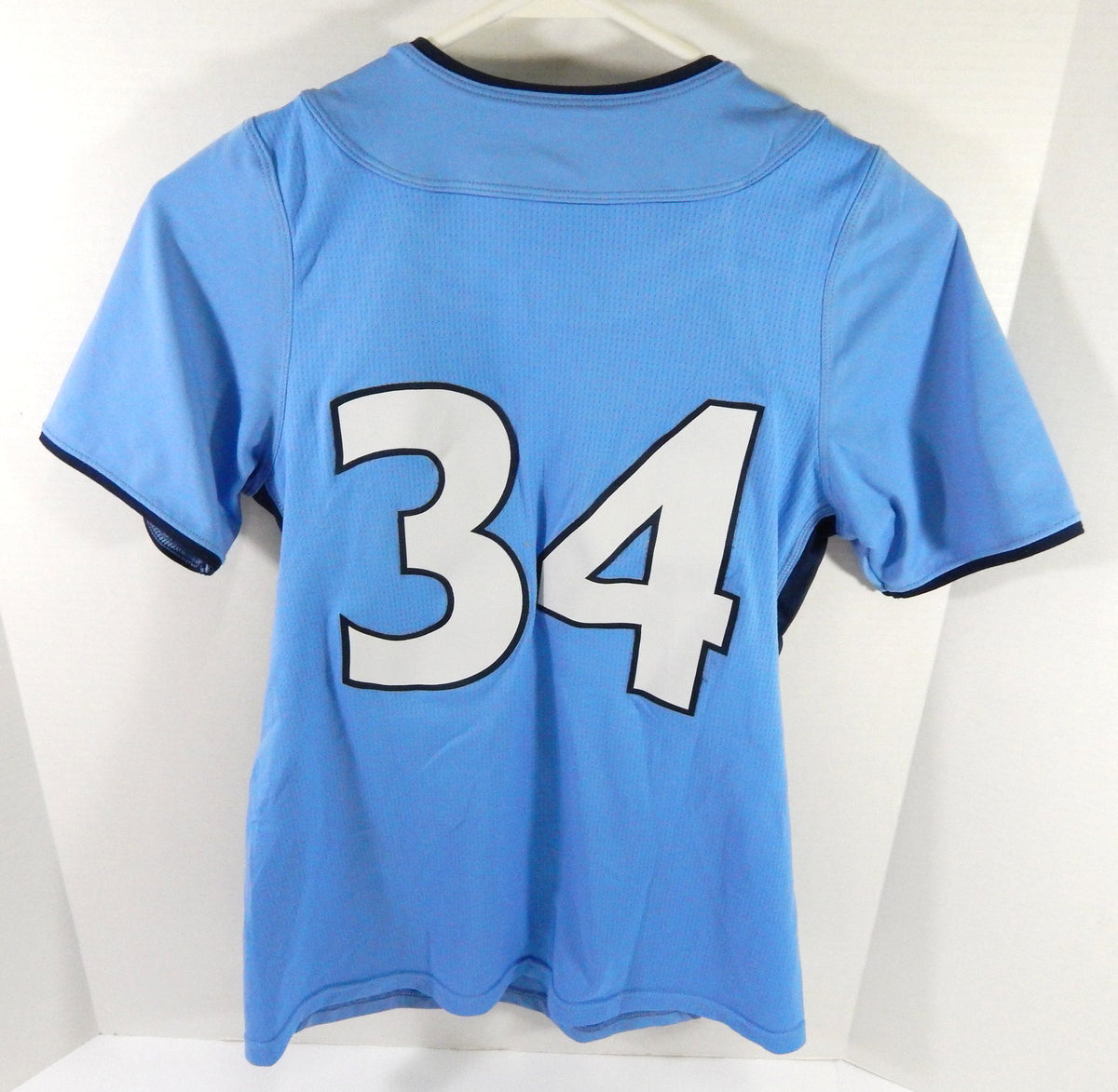 Womens Soccer North Carolina Tar Heels UNC #34 Game Used Blue Jersey M 630 Pic2