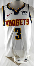 2018-19 Denver Nuggets Torrey Craig #3 Game Issued White Jersey Association 50 3