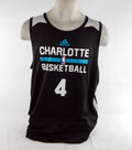 2014-15 Charlotte Hornets Frank Kaminsky #4 Game Used Black Pratice Jersey 4XL 6