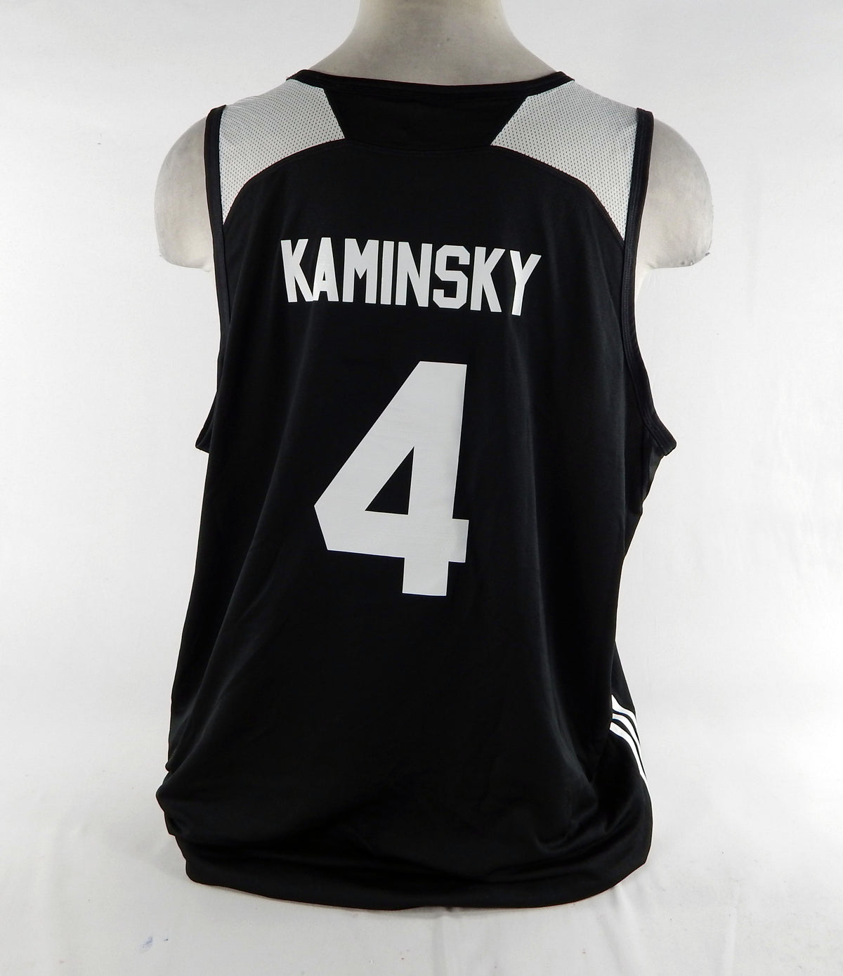 2014-15 Charlotte Hornets Frank Kaminsky #4 Game Used Black Pratice Jersey 4XL 6 Pic2
