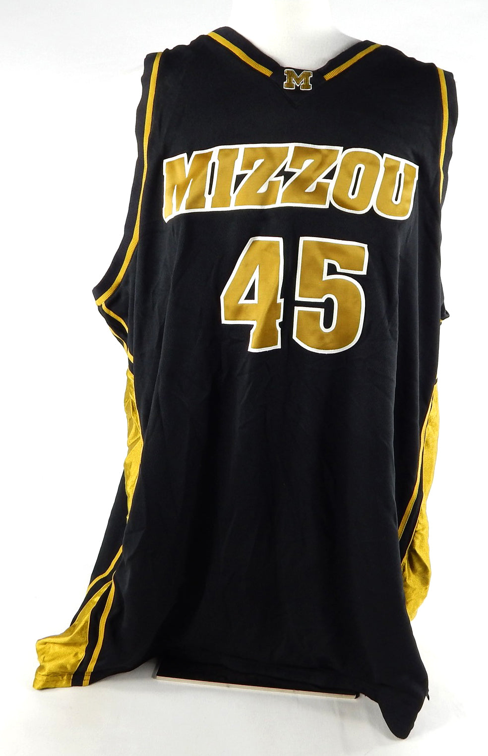 2000s Missouri Tigers #45 Game Issued Black Jersey Basketball 56 229